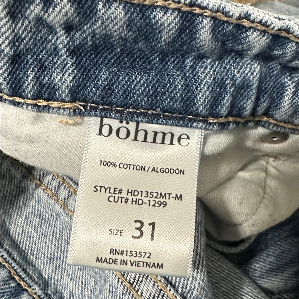⭐️ Bohme Wide Leg High Rise Cropped Jeans - Picture 4 of 4